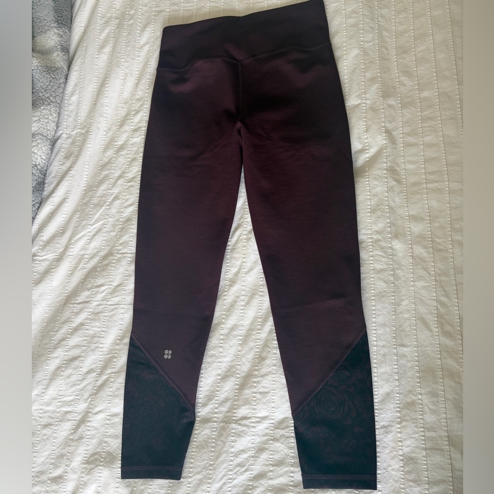 Sweaty Betty Women’s Maroon and black  Leggings